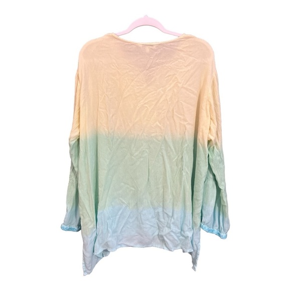 Tantrums Gauzy Boho Embroidered Flowy Blouse Size XXL AC1 - Picture 3 of 5